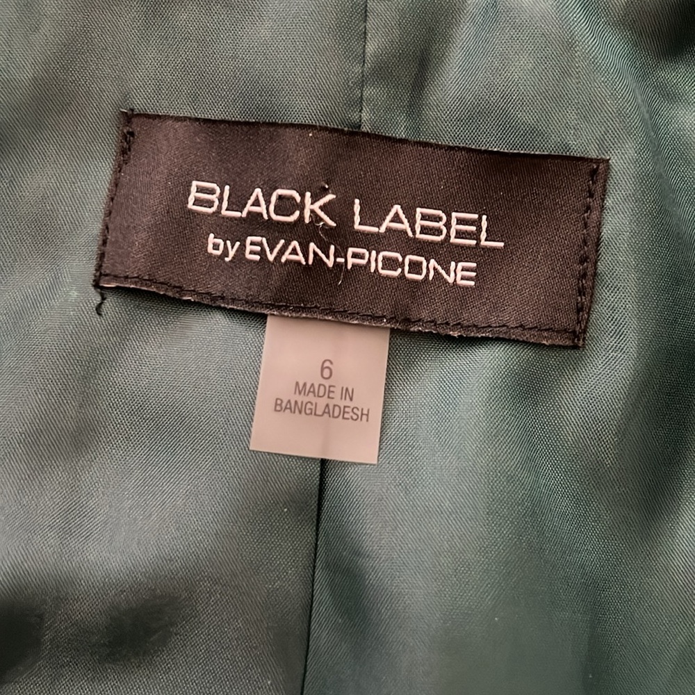 Black Label by Evan Picone Green Blazer & Skirt Suit Set - Picture 11 of 11
